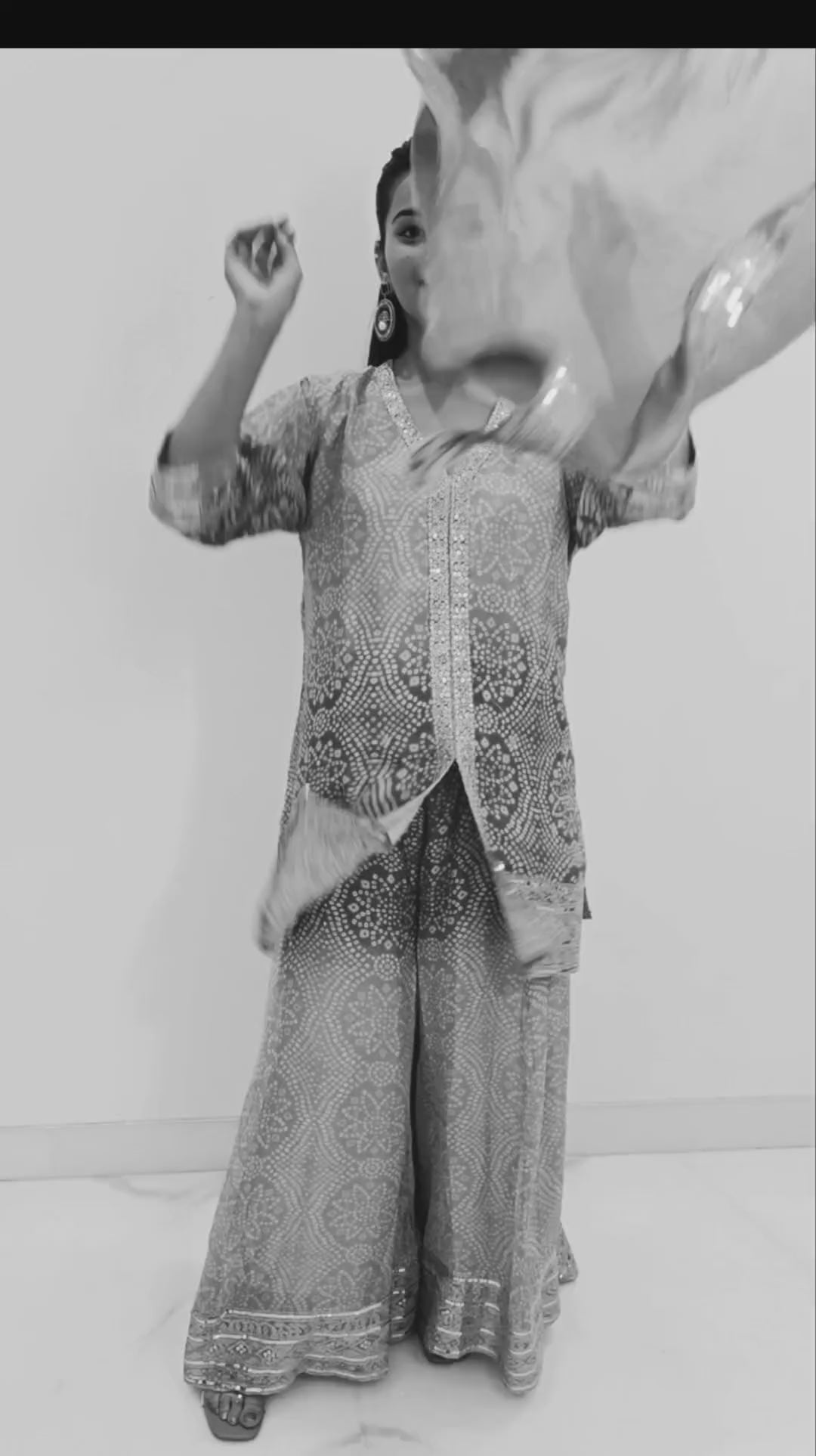 Sky Blue and Yellow Chinon Kurta with Lace Work Set