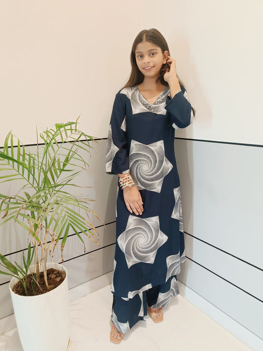 Printed Cotton Ethnic Coord Set