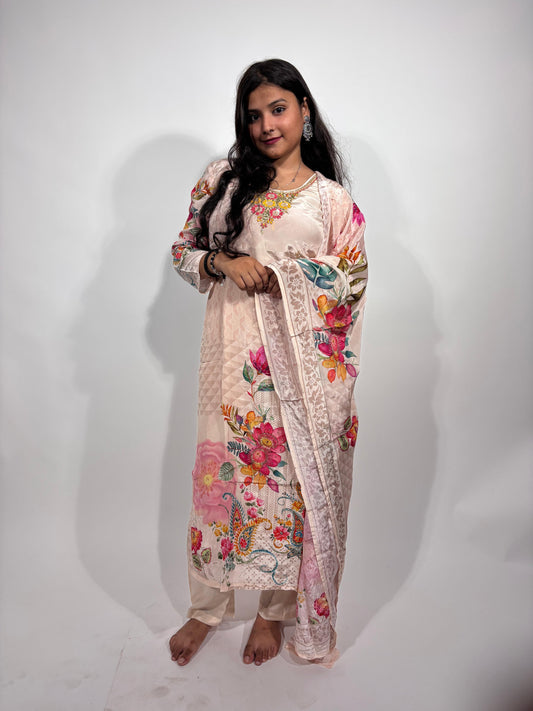 The Rose Garden Silk Suit Set
