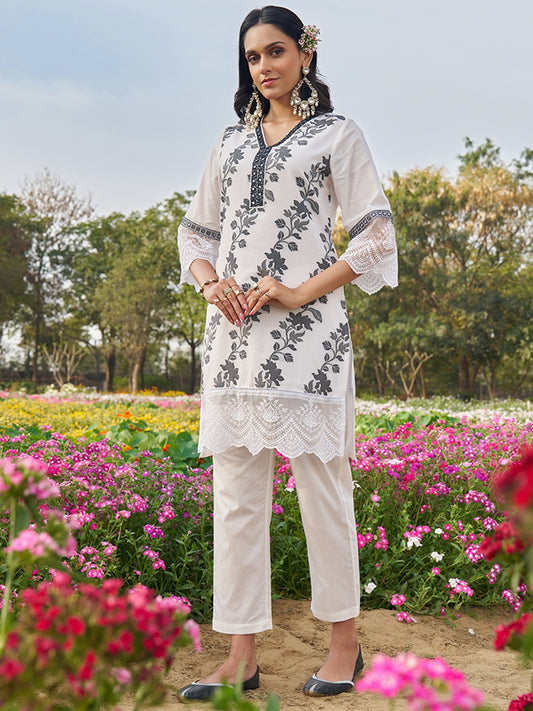 Rayon Cotton Ethnic Coord Set